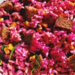 arroz frito con pitaya